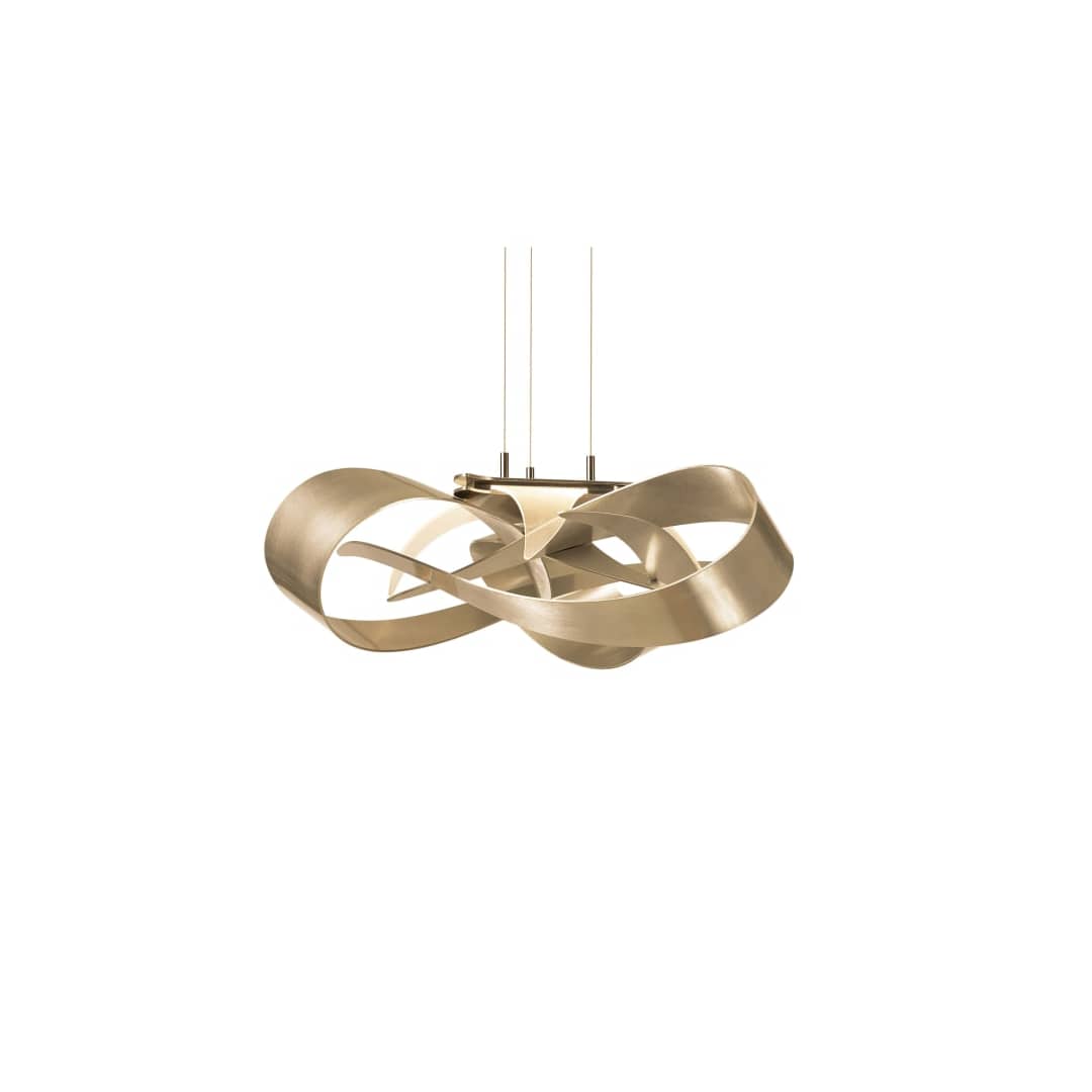 Flux 27" Wide LED Abstract Chandelier