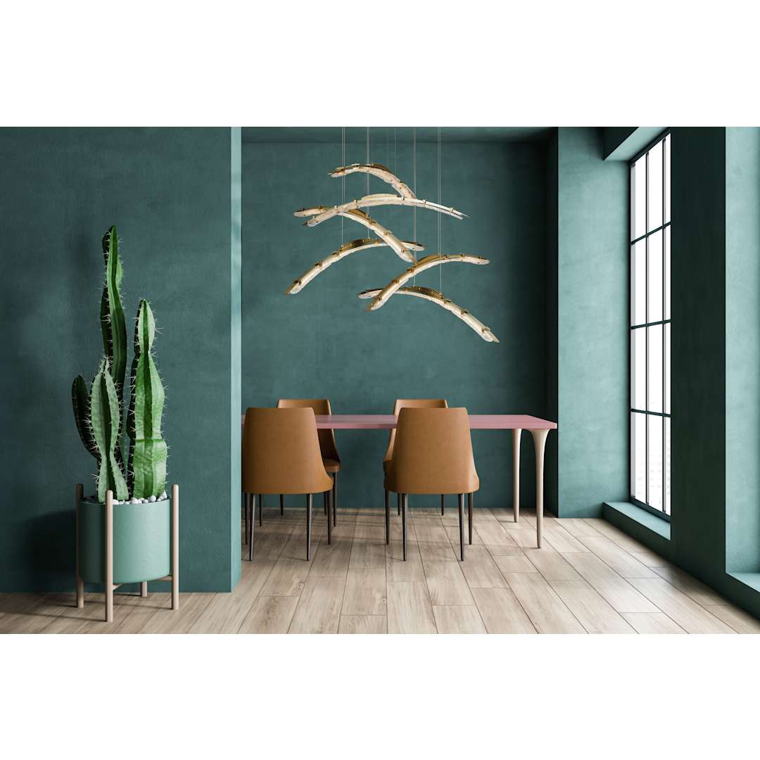 Glissade 44" Wide Suspension Multi Light Pendant