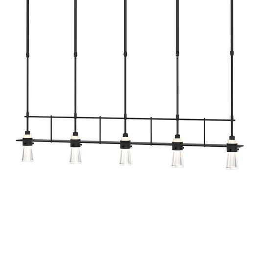 Erlenmeyer 5 Light 48" Wide Linear Short Length Chandelier