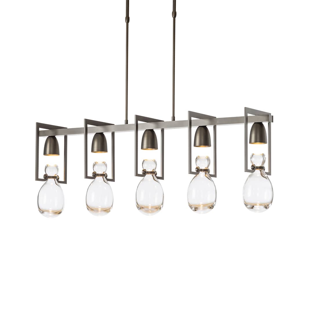New Traditional 5 Light 41" Wide Linear Chandelier