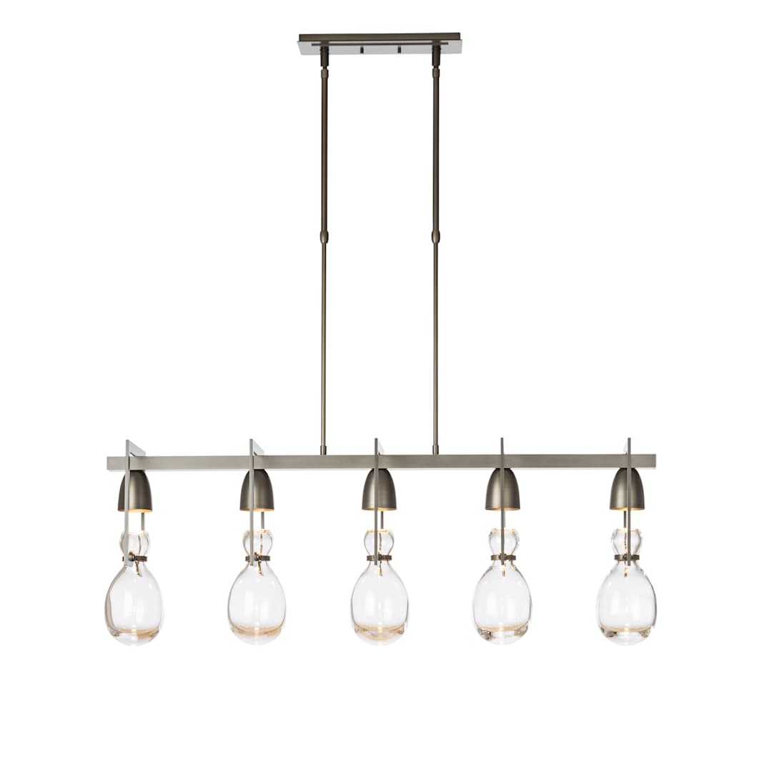 New Traditional 5 Light 41" Wide Linear Chandelier
