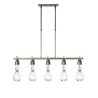 New Traditional 5 Light 41" Wide Linear Chandelier