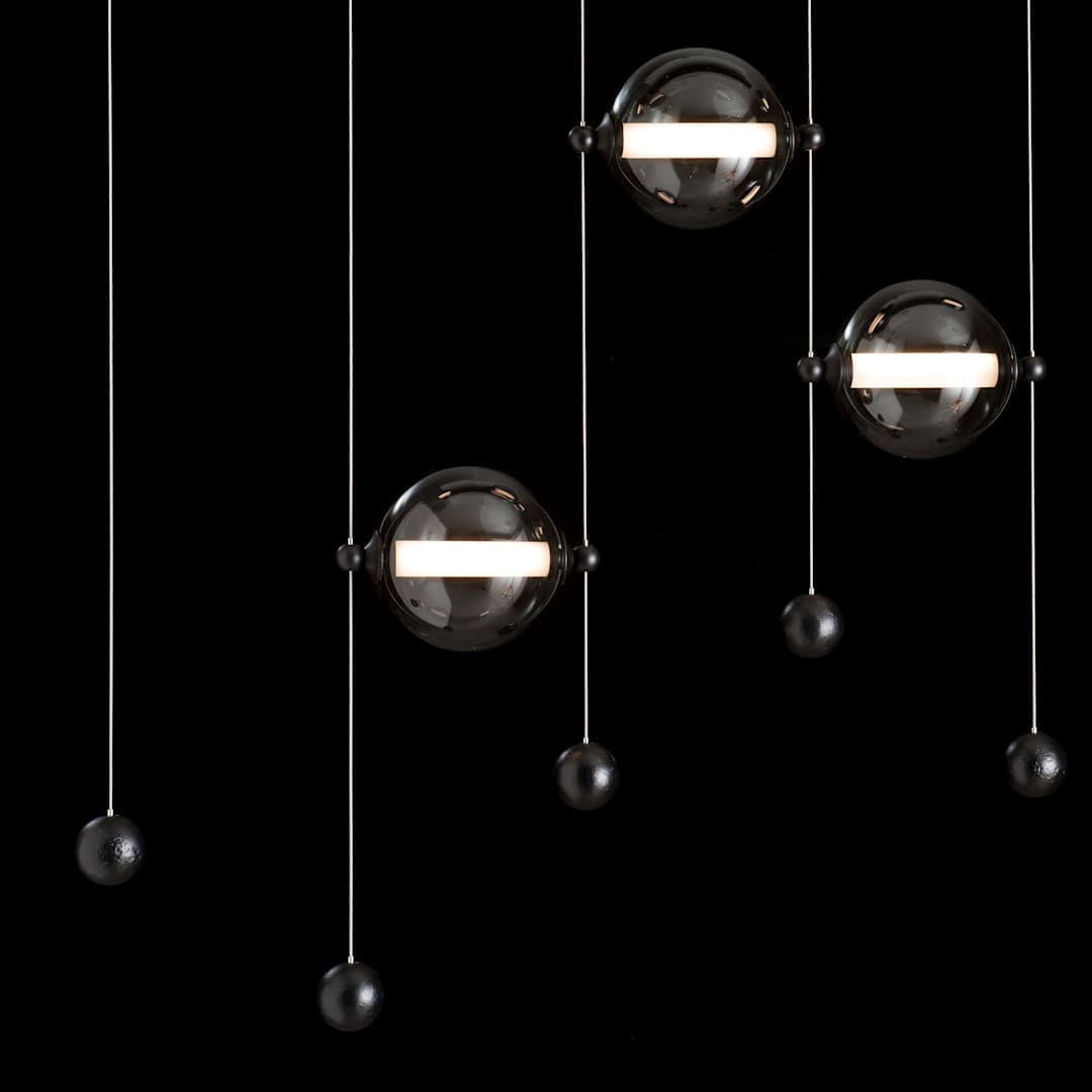 Abacus 41" Wide LED Suspension Multi Light Pendant