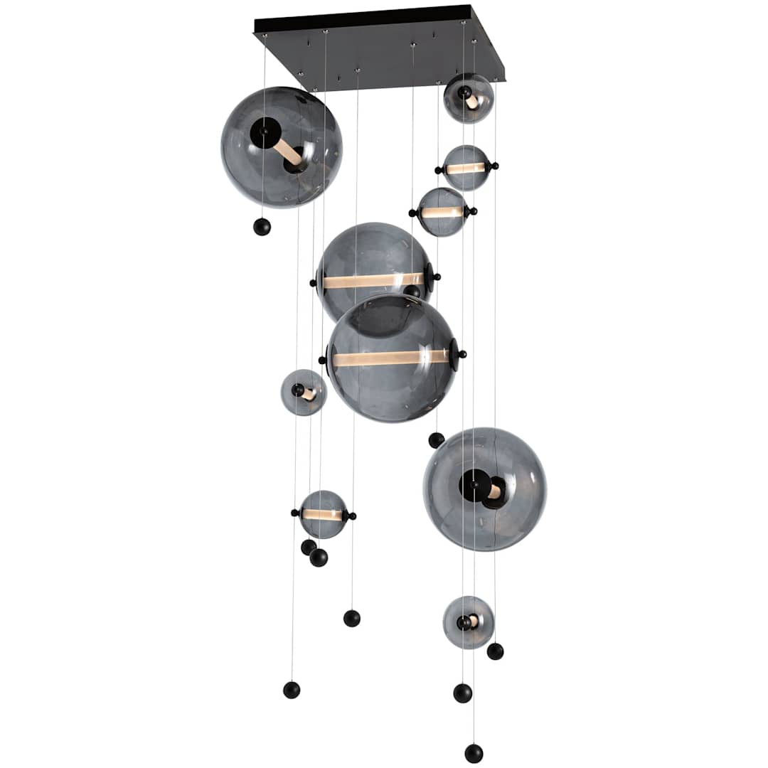 Abacus 36" Wide LED Suspension Multi Light Pendant