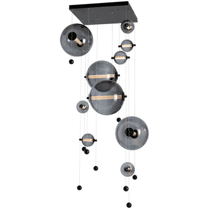 Abacus 36" Wide LED Suspension Multi Light Pendant