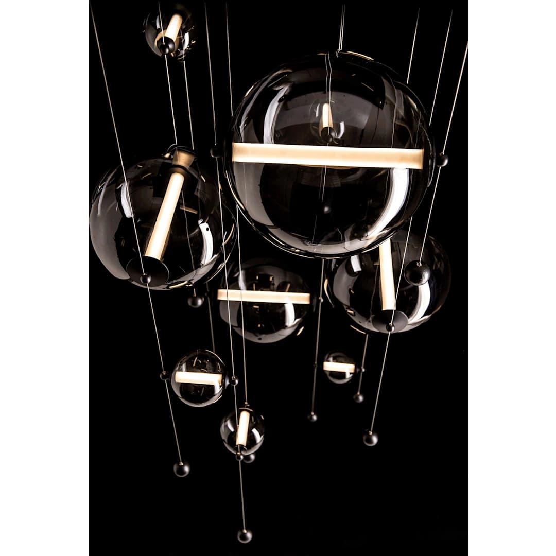 Abacus 36" Wide LED Suspension Multi Light Pendant