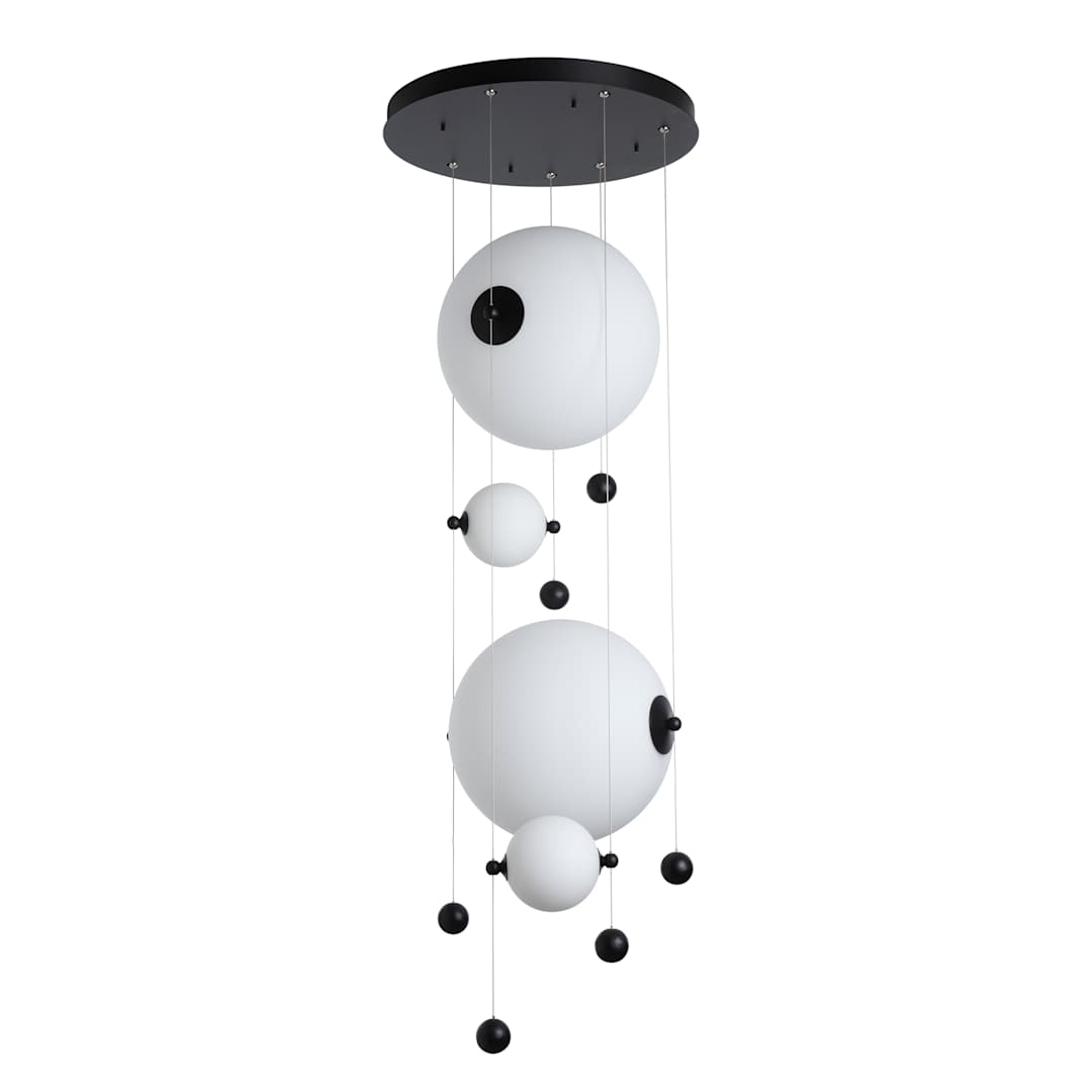 Abacus 20" Wide LED Abstract Multi Light Pendant