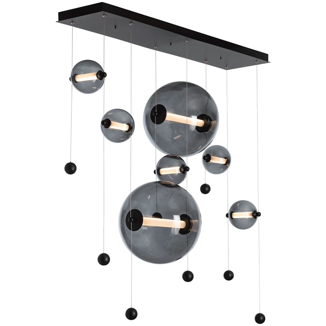 Abacus 49" Wide LED Suspension Multi Light Pendant