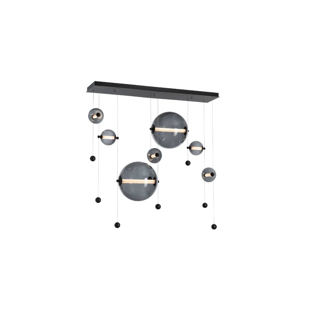 Abacus 49" Wide LED Suspension Multi Light Pendant