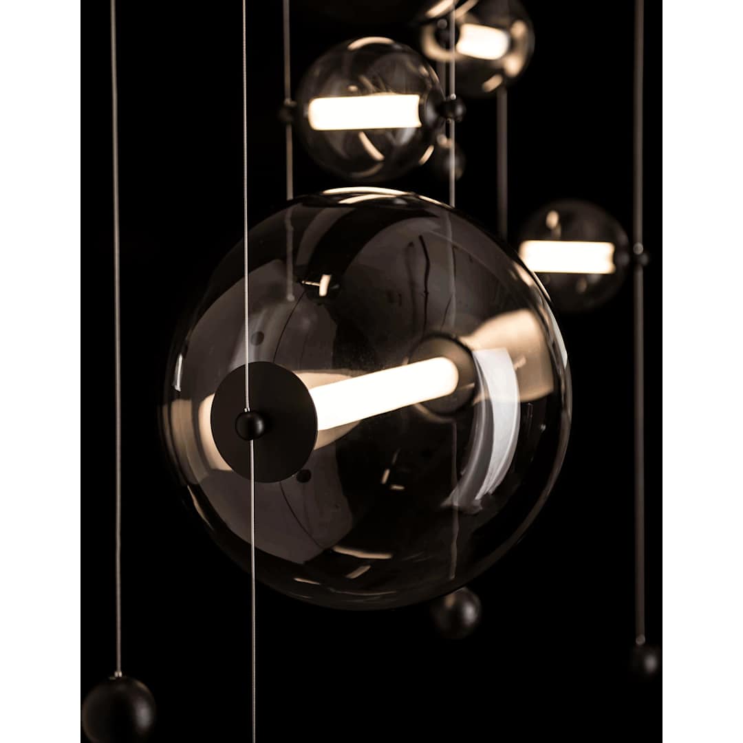 Abacus 49" Wide LED Suspension Multi Light Pendant