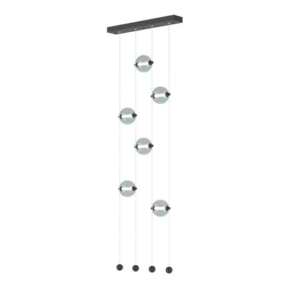 Abacus 22" Wide LED Suspension Multi Light Pendant