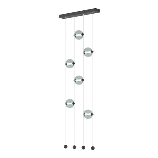 Abacus 22" Wide LED Suspension Multi Light Pendant