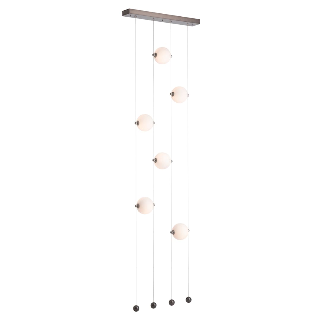 Abacus 22" Wide LED Suspension Multi Light Pendant