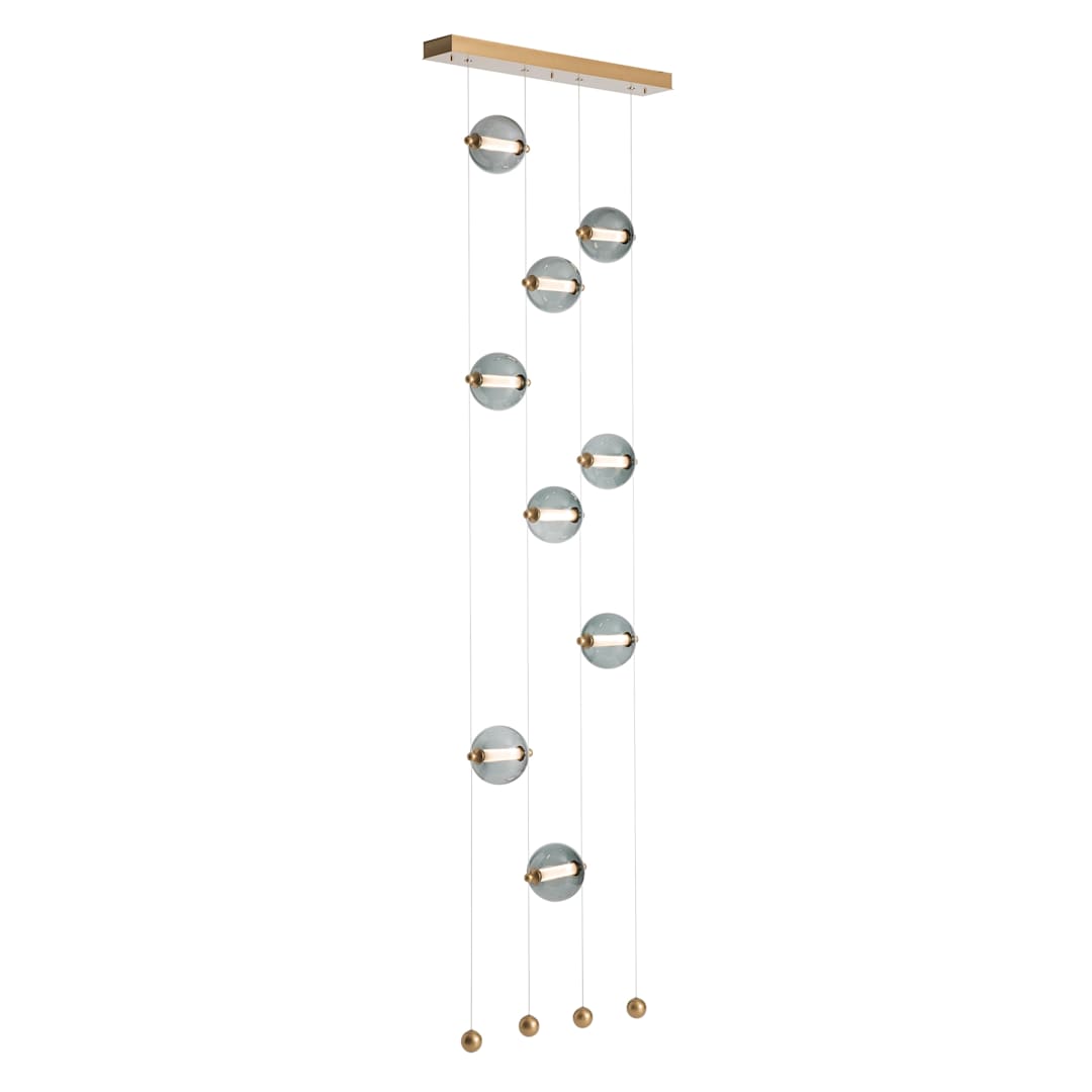 Abacus 22" Wide LED Suspension Multi Light Pendant