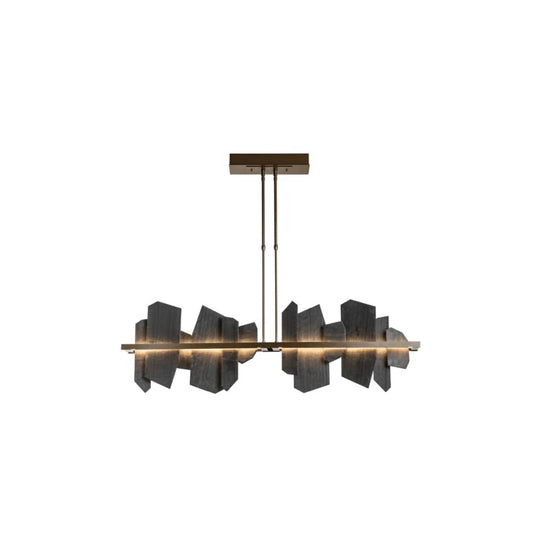 Ardesia 52" Wide LED Abstract Linear Pendant