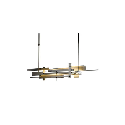 Planar 42" Wide LED Abstract Short Orientation Chandelier