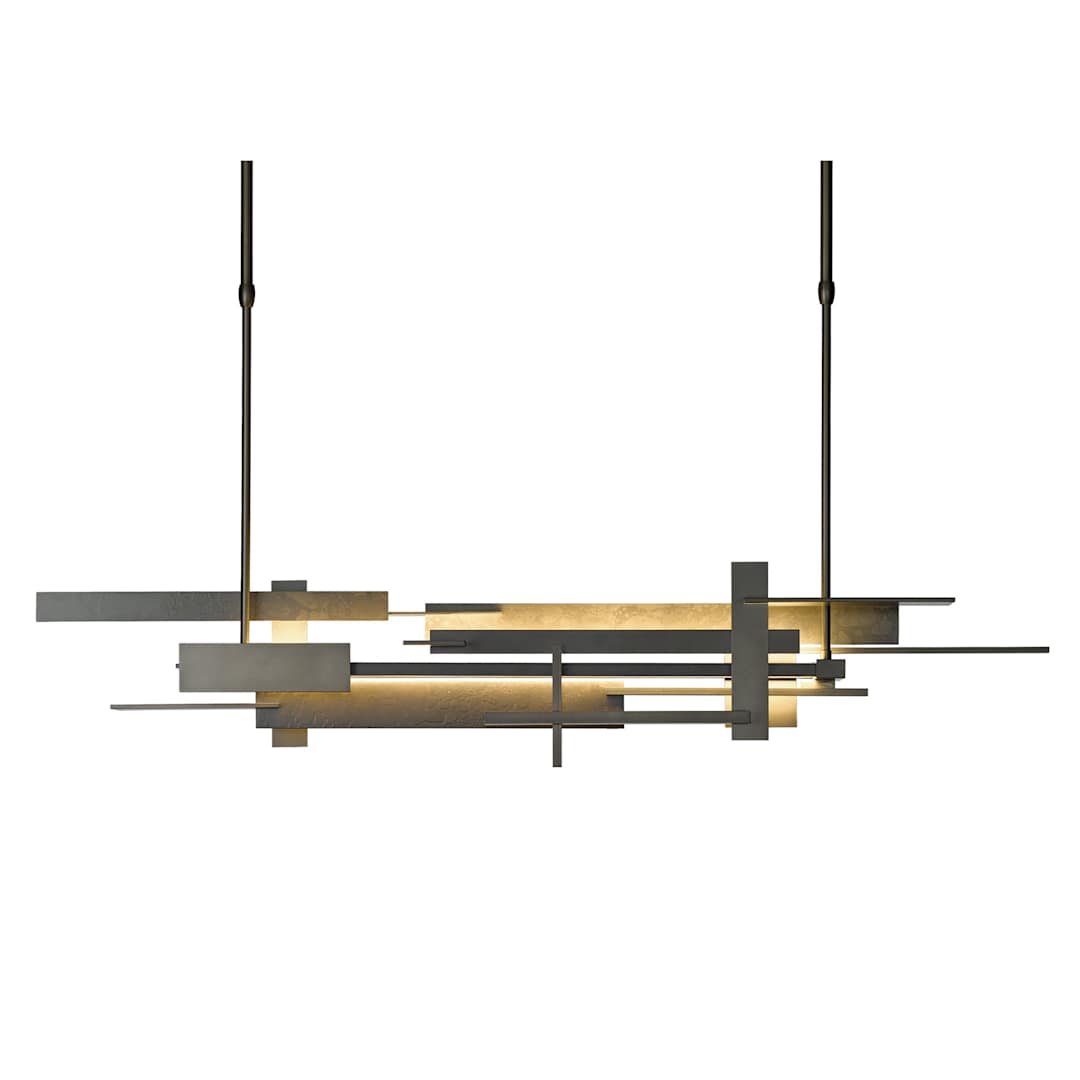 Planar 42" Wide LED Abstract Short Orientation Chandelier