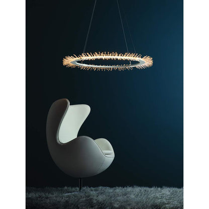 Anemone 37" Wide LED Ring Chandelier