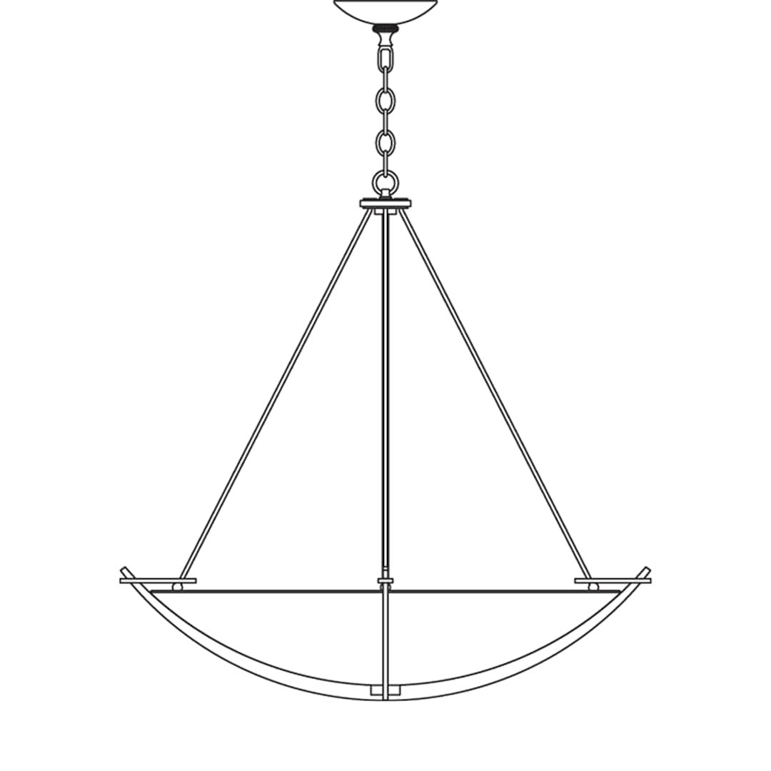 Compass 3 Light 35" Wide Pendant