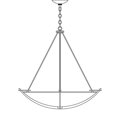 Compass 3 Light 35" Wide Pendant