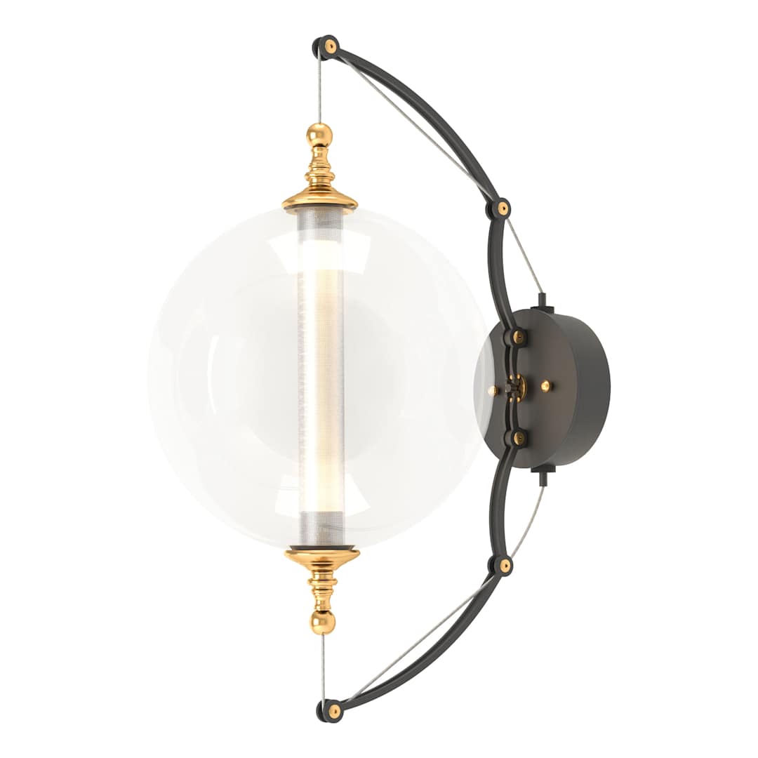 Otto 22" Tall Bathroom Sconce with Customizable Glass Shade