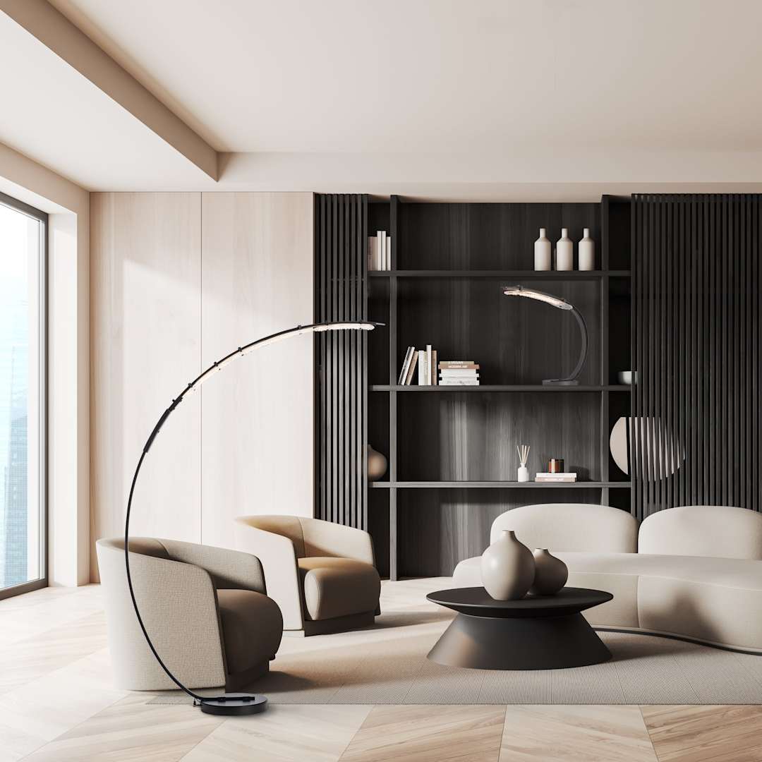 Glissade 23" Tall Arc Table Lamp