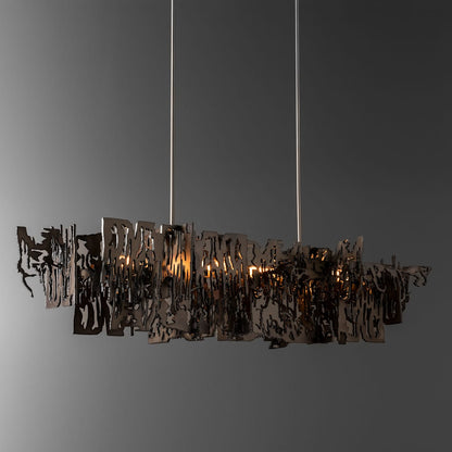 Brutus 4 Light 14" Wide Abstract Linear Pendant