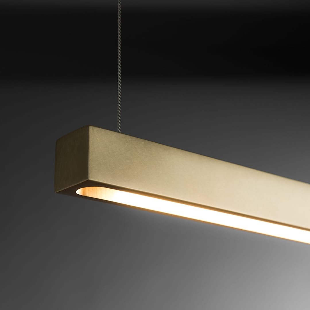 Ingot 1" Wide Suspension Linear Pendant