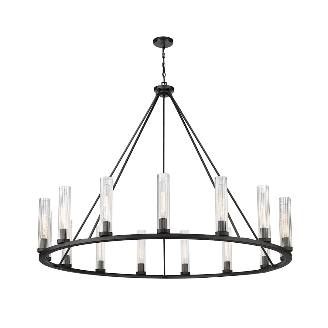 Hartman 15 Light 60" Wide Pillar Candle Ring Chandelier