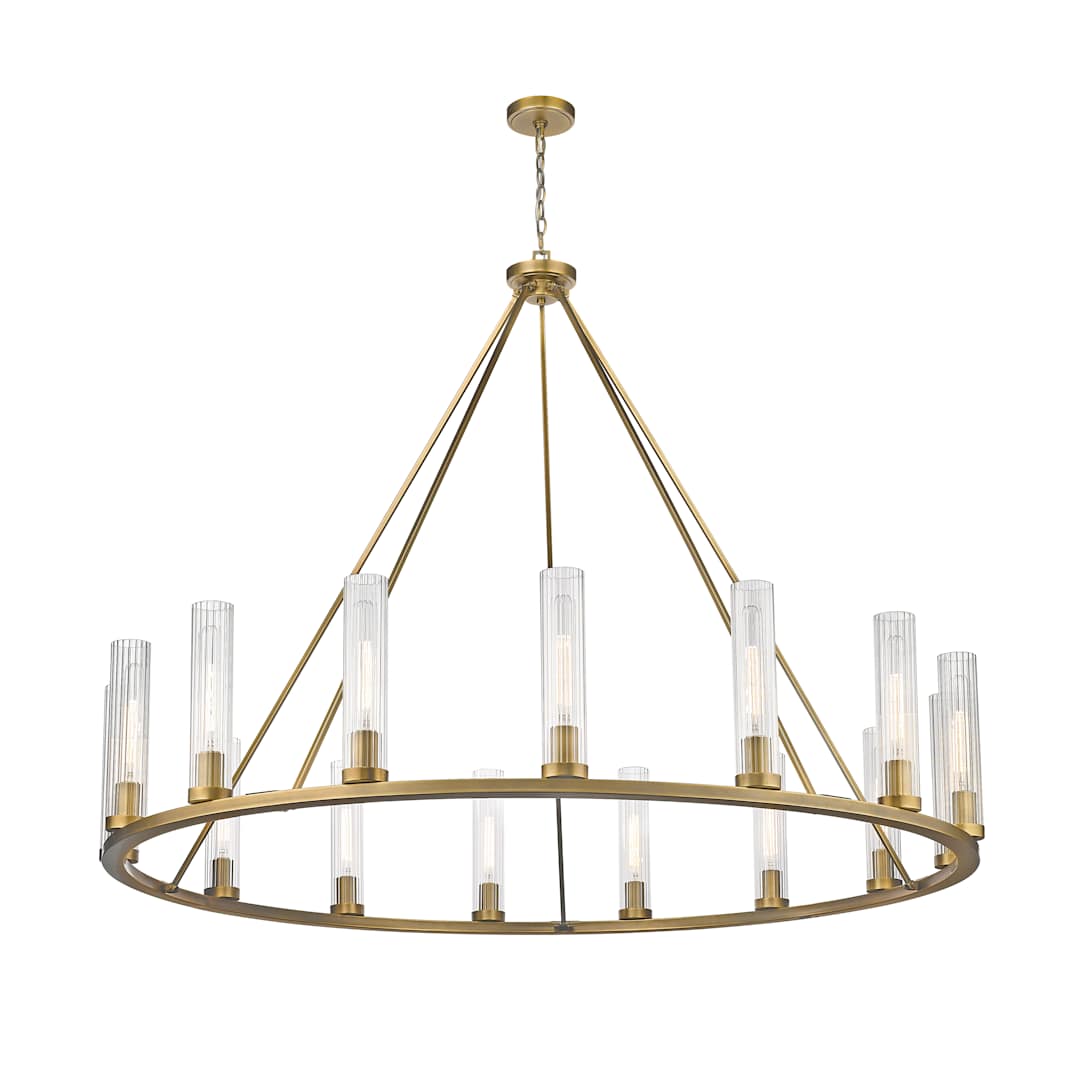 Hartman 15 Light 60" Wide Pillar Candle Ring Chandelier
