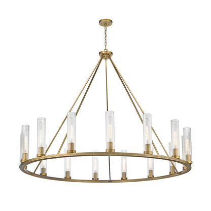 Hartman 15 Light 60" Wide Pillar Candle Ring Chandelier