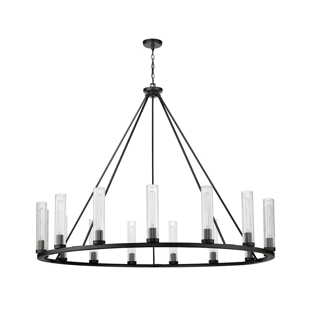 Hartman 15 Light 60" Wide Pillar Candle Ring Chandelier
