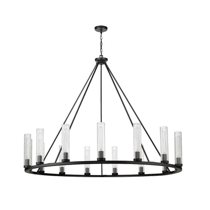 Hartman 15 Light 60" Wide Pillar Candle Ring Chandelier