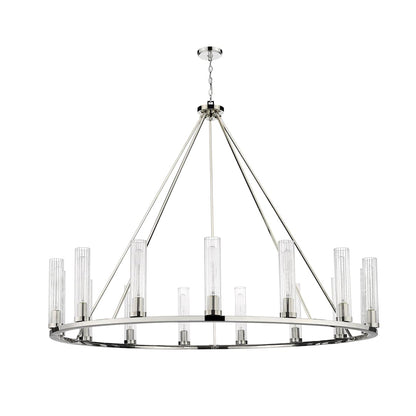 Hartman 15 Light 60" Wide Pillar Candle Ring Chandelier