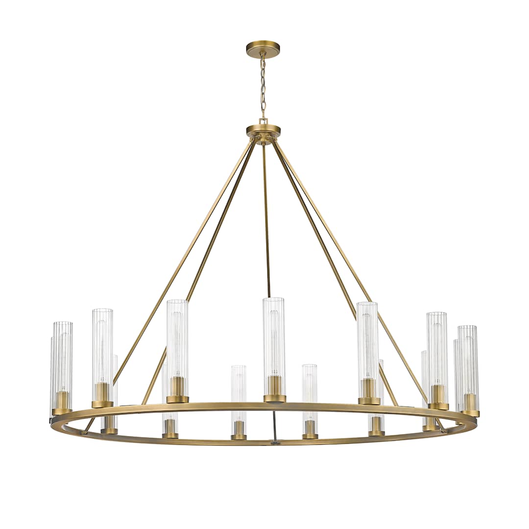 Hartman 15 Light 60" Wide Pillar Candle Ring Chandelier