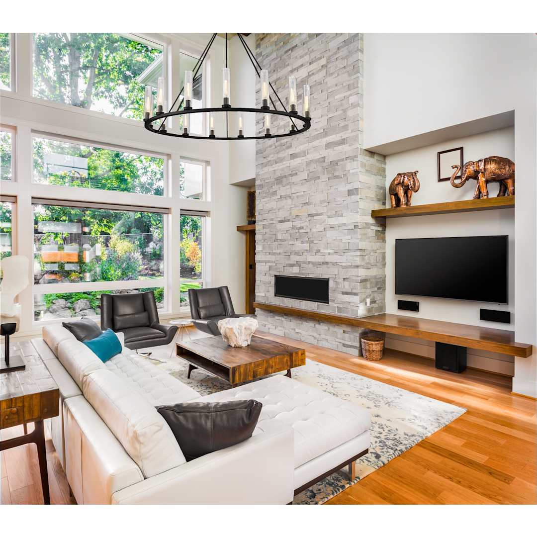 Hartman 15 Light 60" Wide Pillar Candle Ring Chandelier