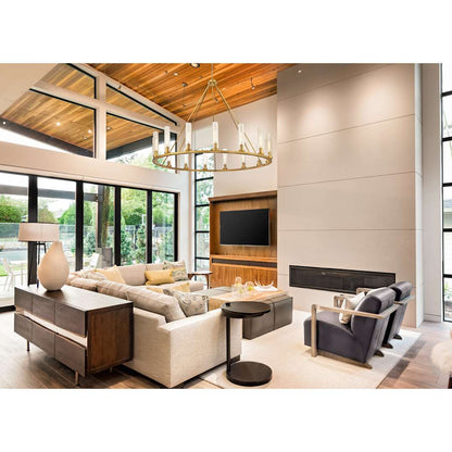 Hartman 15 Light 60" Wide Pillar Candle Ring Chandelier