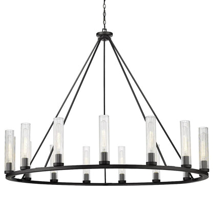 Hartman 15 Light 60" Wide Pillar Candle Ring Chandelier