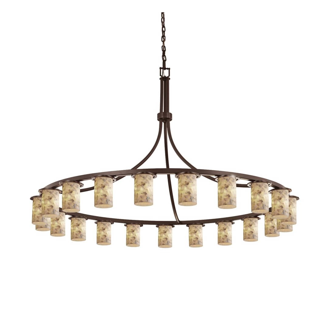 Alabaster Rocks! 21 Light 60" Wide LED Chandelier