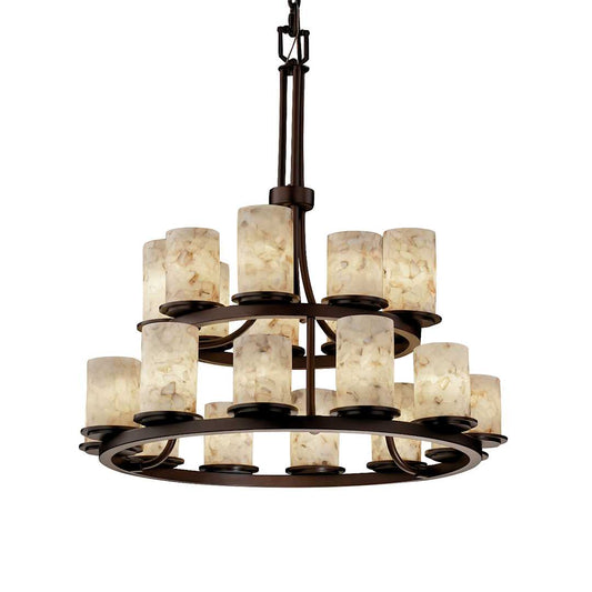 Alabaster Rocks 21 Light 2 Tier Chandelier