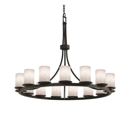 Clouds 21 Light 60" Wide LED Pillar Candle Chandelier