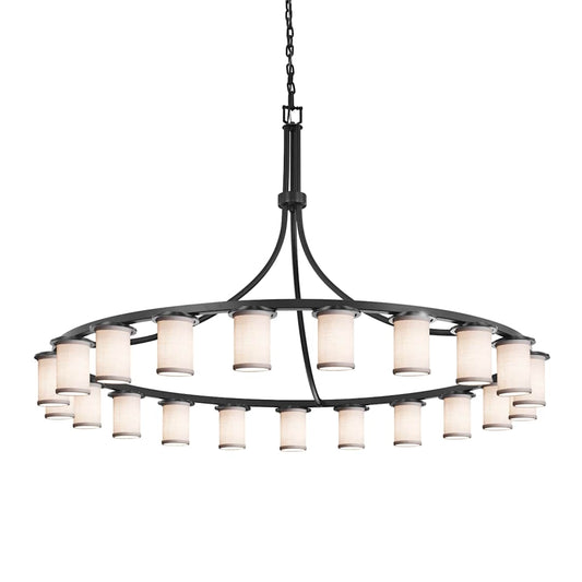 Textile 21 Light 60" Wide LED Chandelier