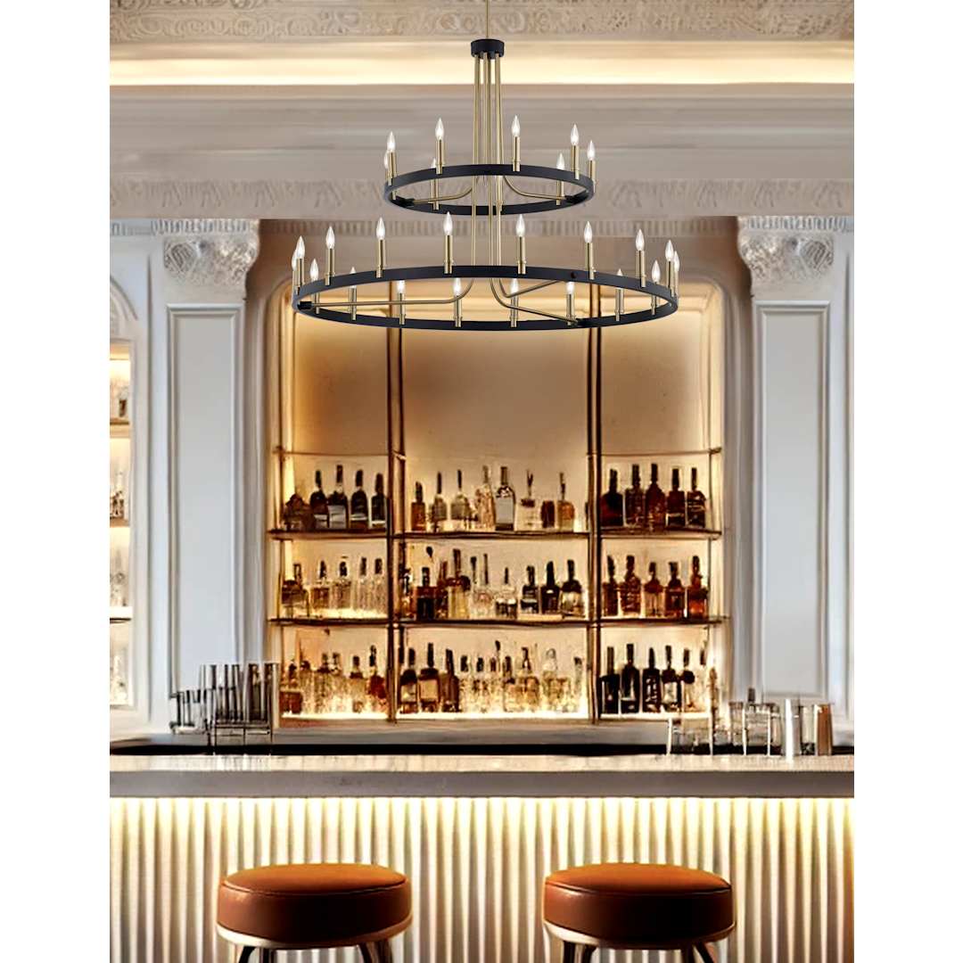 Clayton 27 Light 42" Wide Ring Chandelier