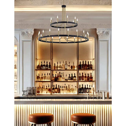 Clayton 27 Light 42" Wide Ring Chandelier