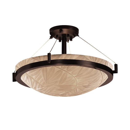 Porcelina 8 Light 39" Wide Semi-Flush Bowl Ceiling Fixture