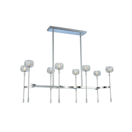 Mae 8 Light 15" Wide LED Linear Chandelier