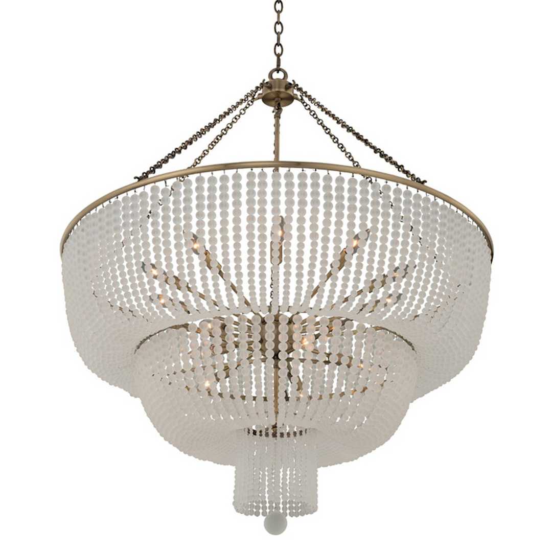 Esperanza 39" Wide Beaded Waterfall Chandelier