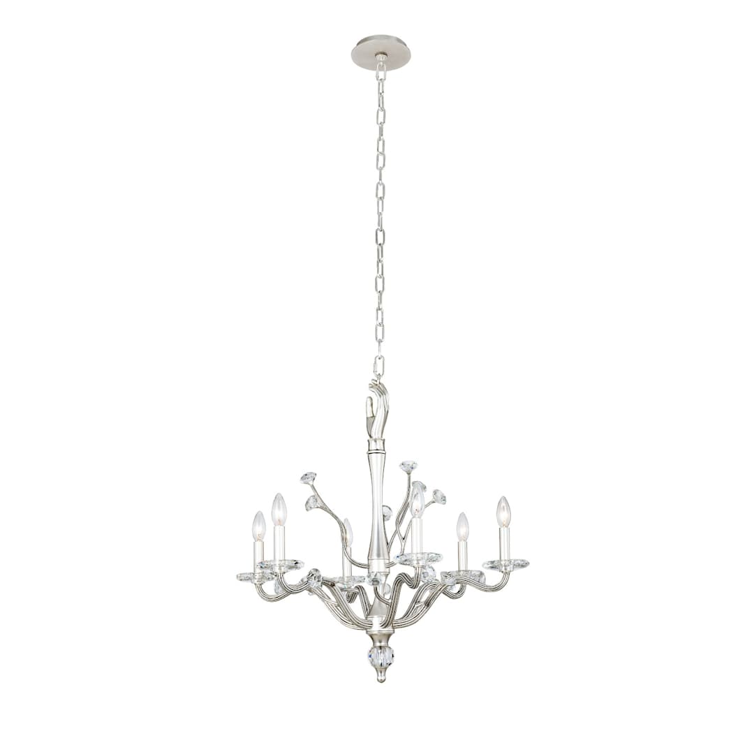Venus 6 Light 26" Wide Crystal Candle Style Chandelier