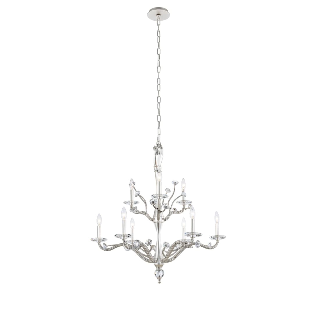 Venus 9 Light 32" Wide Crystal Candle Style Chandelier