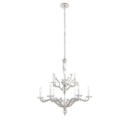 Venus 9 Light 32" Wide Crystal Candle Style Chandelier